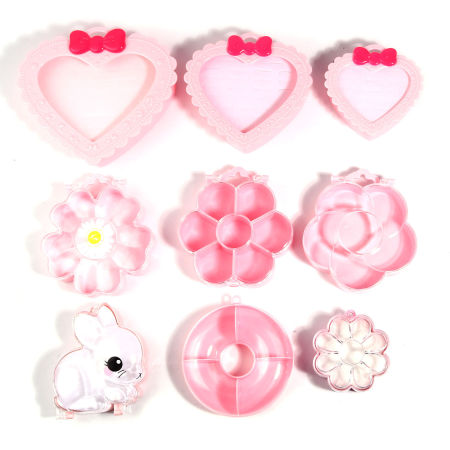 Plastic Storage Containers Ring Storage Display Box Pink