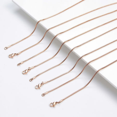 Edelstahl Schlangenkette Kette Halskette Bunt 1 Strang