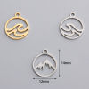 Picture of Stainless Steel Charms Multicolor Round Hollow