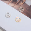 Picture of Stainless Steel Charms Multicolor Round Hollow