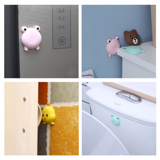Picture of Cute Silicone Self Adhesive Door Handle Stopper Bumper Guard Wall Protector