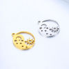 Picture of 304 Stainless Steel Galaxy Charms Multicolor Round Moon Hollow 17mm x 15mm