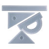 Imagen de Silicona Molde Pauta Blanco 16.1cm x 10.2cm, 1 Unidad