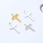 Immagine di 304 Acciaio Inossidabile Religione Charms Croce Multicolore Lucidato 26mm x 13mm, 5 Pz