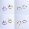 Picture of 304 Stainless Steel Pet Silhouette Charms Multicolor Cat Animal Hollow