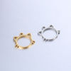 Picture of 304 Stainless Steel Pet Silhouette Charms Multicolor Cat Animal Hollow