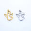Imagen de 304 Acero Inoxidable Religión Colgantes Charms Ángel Multicolor Hueco 15mm x 11mm, 1 Unidad