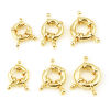 Picture of Hypoallergenic Brass Spring Ring Clasps Round Disc Real Gold Plated