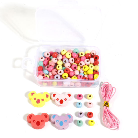 Image de DIY Kit de Perles en Bois Insecte Couleur au Hasard Animal Perlé 1 Boîte