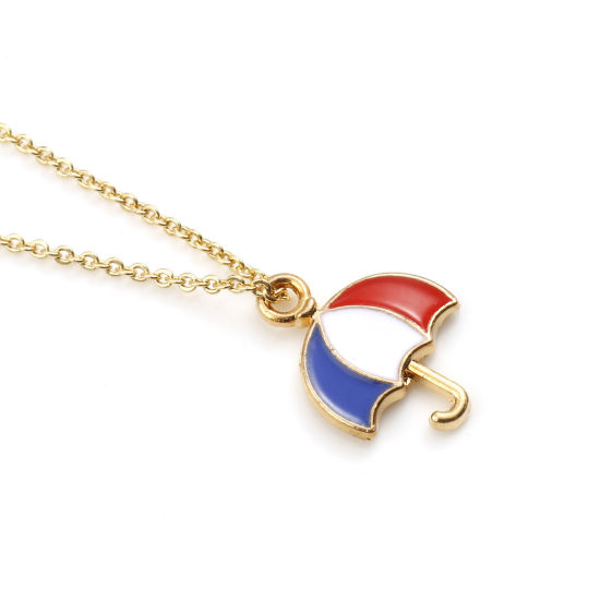 Immagine di Lega di Zinco Sport Charms Oro Placcato Multicolore Bandiera degli Stati Uniti Smalto 10 Pz