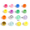 Bild von Acryl Haarflechten Dreadlock Perlen Trommel Zufällig Mix 9mm x 6mm, 500 Stück