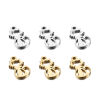 Picture of 202 Stainless Steel Pet Silhouette Charms Multicolor Cat Animal Hollow 12mm x 6mm