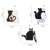 Image de Broche Epingle Mignon Couteau Chats Multicolore Émail 1 Pièce