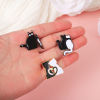 Image de Broche Epingle Mignon Couteau Chats Multicolore Émail 1 Pièce