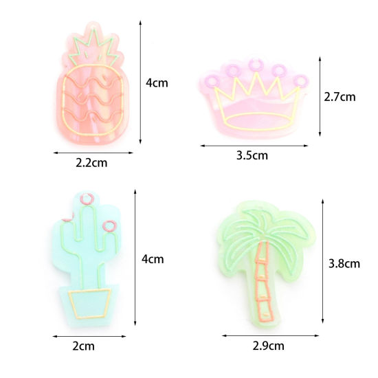 Picture of Acrylic Pendants Coconut Palm Tree Multicolor