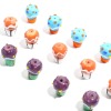 Picture of Lampwork Glass Beads Ice Cream Multicolor Dot About 20mm x 16mm