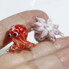 Bild von Muranoglas Ozean Schmuck Perlen Kraken Bunt Punkt ca 22mm x 16mm, Loch:ca. 1.8mm, 2 Stück