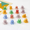 Bild von Muranoglas Ozean Schmuck Perlen Kraken Bunt Punkt ca 22mm x 16mm, Loch:ca. 1.8mm, 2 Stück