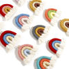 Picture of Cotton Braided Tassel Pendants Rainbow Multicolor Handmade 4cm x 3.5cm