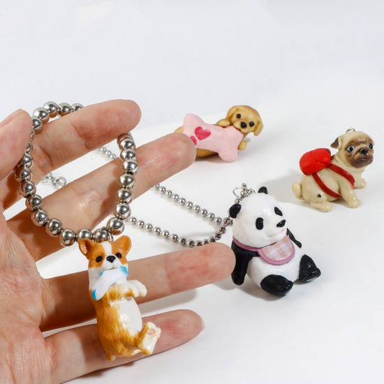 Picture of Resin Cute Pendants Animal Multicolor 3D