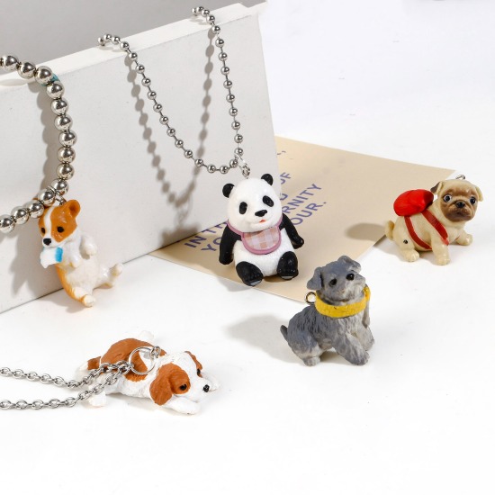 Picture of Resin Cute Pendants Animal Multicolor 3D