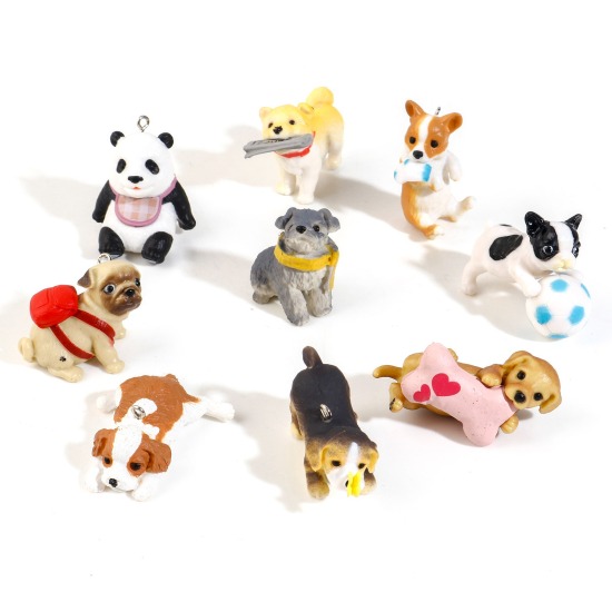 Picture of Resin Cute Pendants Animal Multicolor 3D