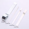 Imagen de Aluminio Herramientas de joyería Rectángulo Tono de Plata 1 Unidad