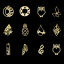 Image de Pendentifs en Acier Inoxydable Multicolore 5 Pcs