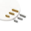 Imagen de Acero Inoxidable Cierres Deslizantes en Capas para Pulsera de Collar Multicapa Apilable Cilíndrico Multicolor 1 Unidad