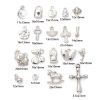 Picture of Acrylic Charms Butterfly Animal Silver Color Cross 20 PCs