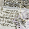 Picture of Acrylic Charms Butterfly Animal Silver Color Cross 20 PCs