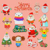 Imagen de Terylene Navidad Apliques De Hierro Sobre Parches (Con Cola De Espalda) DIY Scrapbooking Craft Multicolor Bordado 5 Unidades