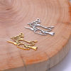 Picture of 304 Stainless Steel Charms Multicolor Besom Halloween Witch Hollow 18.5mm x 15mm