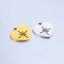 Bild von 304 Edelstahl Valentinstag Charms Herz Bunt Hexagramm Hohl 18.5mm x 15mm, 5 Stück