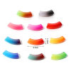 Picture of Acrylic Beads Curved Tube Multicolor Gradient Color About 3.7cm x 1.2cm