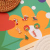 Picture of Zinc Based Alloy Christmas Charms Gold Plated Multicolor Enamel