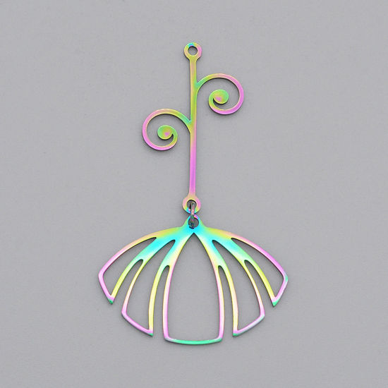 Immagine di Acciaio Inossidabile Galassia Ciondoli Luna Multicolore Stella 1 Pz