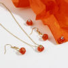 Imagen de Vidrio Murano Halloween de Colgantes Charms Calabaza , Naranja 11mm x 10mm, 5 Unidades