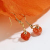 Imagen de Vidrio Murano Halloween de Colgantes Charms Calabaza , Naranja 11mm x 10mm, 5 Unidades