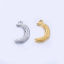 Picture of Stainless Steel Galaxy Charms Multicolor Half Moon 21mm x 12mm