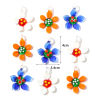 Изображение Лэмпворк Подвески " Цветы " Разноцветный 2 ШТ
