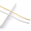 Imagen de 304 Acero Inoxidable Cadena Omega Collares Multicolor 45cm longitud, Cadena: 4mm, 1 Unidad