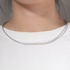 Imagen de 304 Acero Inoxidable Cadena Omega Collares Multicolor 45cm longitud, Cadena: 4mm, 1 Unidad