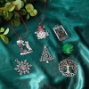 Image de 1 Pièce Pendentif Suspendue Décoration pour Fête à la Maison Noël en Alliage de Zinc Étain Antique