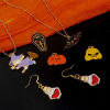 Immagine di Lega di Zinco Halloween Charms Oro Placcato Multicolore Immagini dei Cartoni Animati Smalto 10 Pz