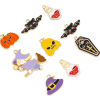 Immagine di Lega di Zinco Halloween Charms Oro Placcato Multicolore Immagini dei Cartoni Animati Smalto 10 Pz