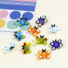 Picture of Lampwork Glass Insect Beads Butterfly Animal Multicolor About 24mm x 19mm