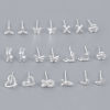 Picture of Sterling Silver Ins Style Ear Post Stud Earrings Silver Color