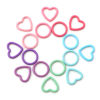 Picture of Zinc Based Alloy Knitting Stitch Markers Heart Round Multicolor