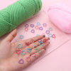 Picture of Zinc Based Alloy Knitting Stitch Markers Heart Round Multicolor